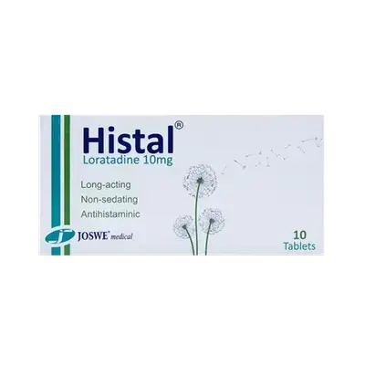 Histal (Loratadine 10mg) Non-Sedating 10 Tablets _ JOSWE