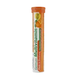 German Multivitamin Orange Flavour Sugar Free 20 Effervescent Tablets _ T&D
