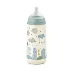 Suavinex Dreams Baby Bottle with Teat, Blue , 360 ml