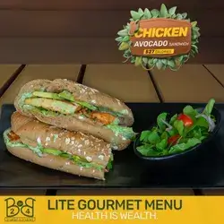 Chicken Avocado Sandwich 527 Calories