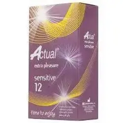 Actual Extra Pleasure Sensitive Condom 12 Pcs