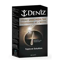 Deniz Minoxidil Spray B5 + Biotin Men