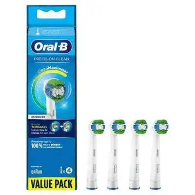 Oral BPrecision Clean Replacement Heads 4 Pack