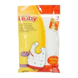 Nuby Disposable Bibs +0m 10 pieces