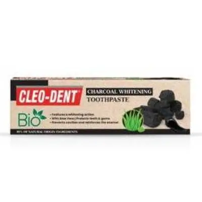 Cleo-dent BIO charcoal whitening tooth paste