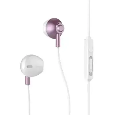 Remax RM-711i Metal Lightning Wired Earphones - Pink