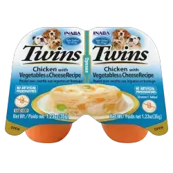 Inaba Twin Packs - With Chicken & Vegetables & Cheese 70g