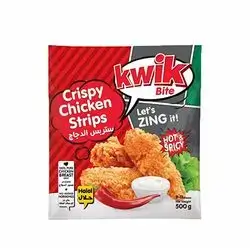 Kwik Bite Crispy Chicken Strips Hot And Spicy 500 Gm