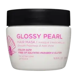 Glossy Pearl Smooth Frizziness & Add Shine Hair Mask for All Hair Types 500ml _ LUSETA