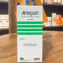 antepsin suspension sucralfate 250ml to treat and prevent duodenal ulcers and other conditions