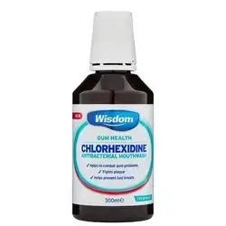 Wisdom Chlorhexidine ( Fresh mint flavor ) Mouthwash 300ml