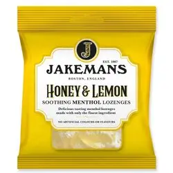Jakemans HONEY AND LEMON SOOTHING MENTHOL LOZANGES