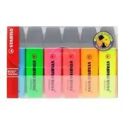 Stabilo Boss Original Highlighter Wallet Assorted (Pack of 6)