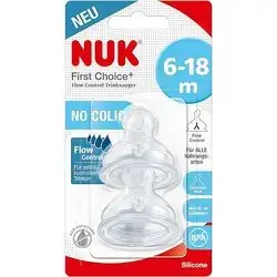 NUK First Choice+ no colic (6-18m)silicone