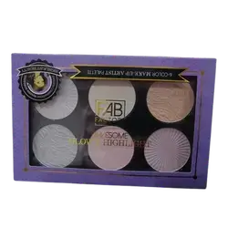 Awesome Glow & Highlight 6-color Make-up Artist Palette 18 g - FAB FACTORY