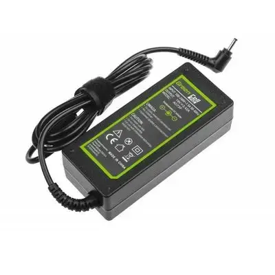 محول شحن الكمبيوتر المحمول Green Power بقدرة 65 واط تيار متردد لأجهزة Asus / Acer (19 فولت، 3.42 أمبير - طرف قياسي مقاس 5.5 مم × 2.5 مم)
