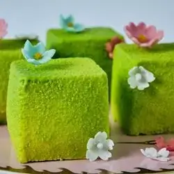 Pistachio Cube Mousse