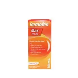 Remofen Max 400mg (ibuprofen)20 soft gelatin capsules (hikma)