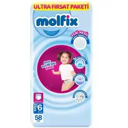 Molfix 6 (15+ kg) 58pcs Pants
