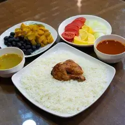 Quarter Chicken With Rice