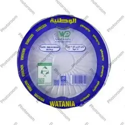 plate rnd decor 50 pcs al watania plastics