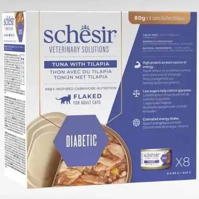 Schesir Diabetic Tuna & Tilapia 8x