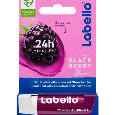 labello black berry shine 24h