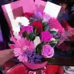 Gerbera Pink Dark Pink Rose Pink White Rose Red Rose Pink Rose Lemon Accessories Maroni Pink Packaging