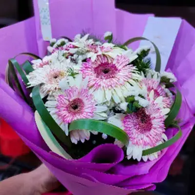 Natural Rose Bouquet Gerbera Vegetable Accessories Wrapping