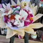 Colorful Lilium David Alwan Rose Colors Accessories White With Beige Packaging
