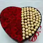 Heart Shaped Box The Rose Is Red Ferrero Chocolate