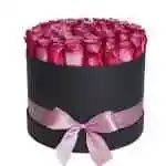 Round Box Rose Rose Mor