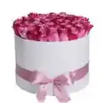 Round Box Rose Mor