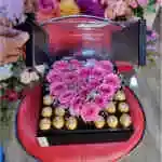 Special Acrylic Box Rose Pink Ferrero Chocolate Accessories