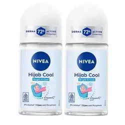 nivea hijab cool bright & cool vitamin c mint 0% alcohol 72h 50ml