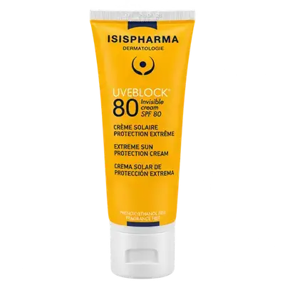 UVEBLOCK SPF80+ Invisible Mineral Sun Protection 40ml _ ISISPHARMA