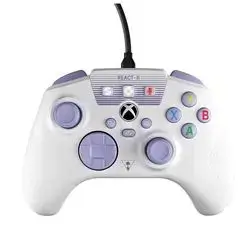 Turtle Beach React-R XBOX Wired Controller -White & Purple
