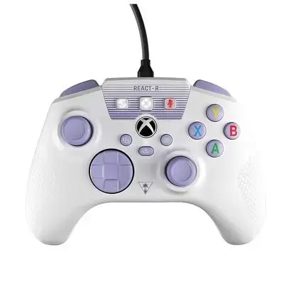 Turtle Beach React-R XBOX Wired Controller -White & Purple