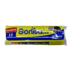 Sonita Pack Garbage Bags Black 30l