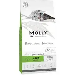 Molly/ Light & Sterilised / Salmon/adult (2 Kilo)