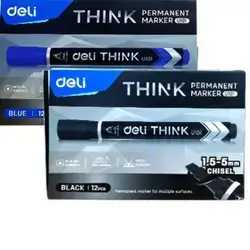 Set Mix Color Permanent Marker 6 black + 6 Blue