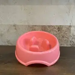 feeding bowl M pink for dog