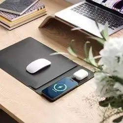 mousepad 2in1 detachable 15W fast wireless charging mouse pad