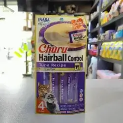 Inaba Churu HairBall Control ( Tuna Recipe ) 4 Tubes