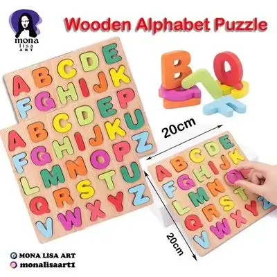 Alphabet puzzle board 20x20cm