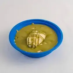 Rice Blabn With Pistachios & Ice Cream