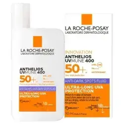 La Roche-Posay Anthelios UVMUNE 400 Anti Dark-Spot Fluid SPF50+ 50ml--مضاد للبقع الداكنة بعامل حماية من الشمس