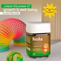 Hola growth & Appetite + probiotics 60 gummies