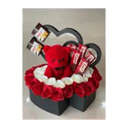 Flowers And Chocolate Box
