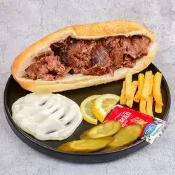 Meat Shawarma In Turkish Bun